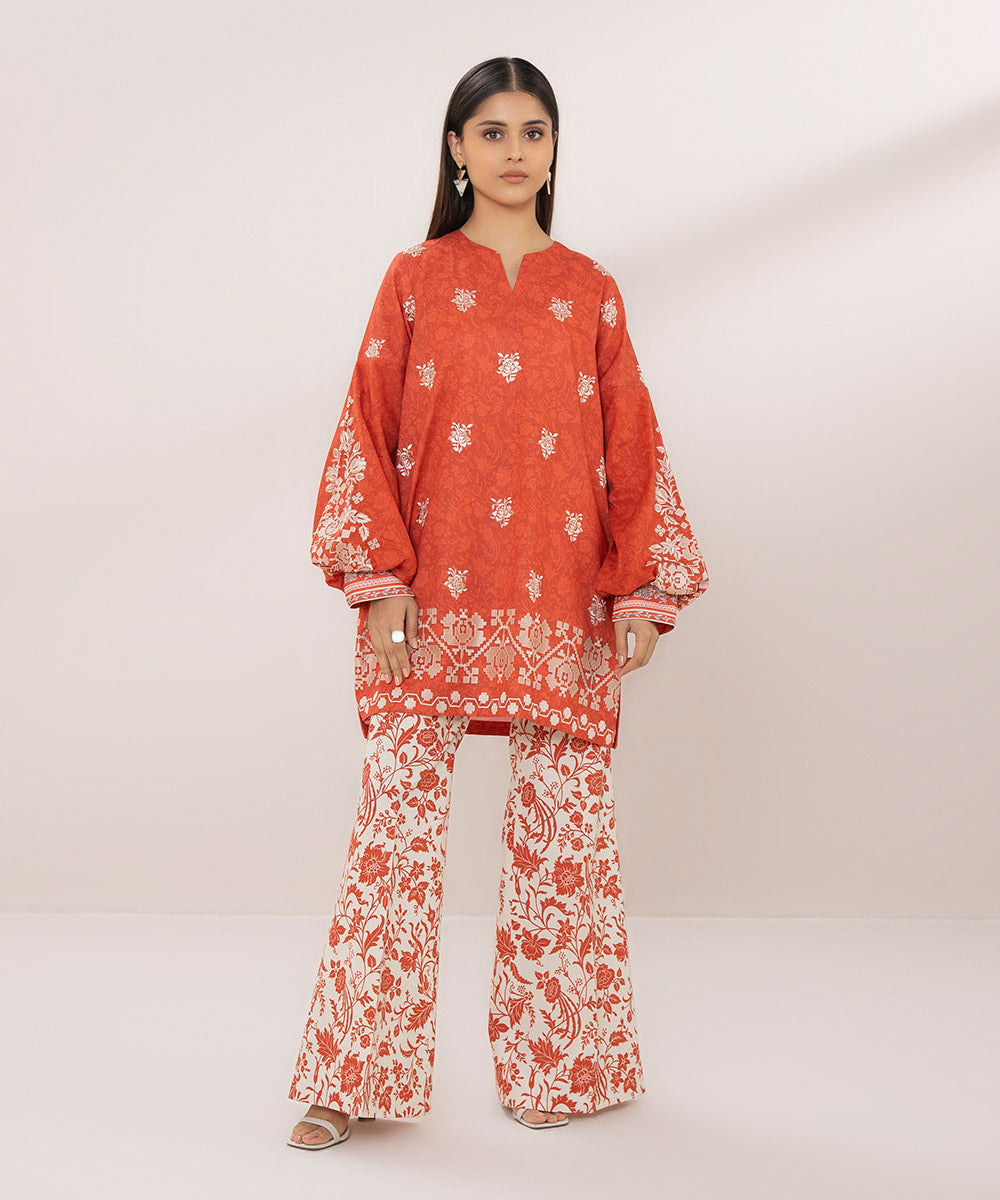 2-Piece Embroidered Lawn Suit - Shop Now