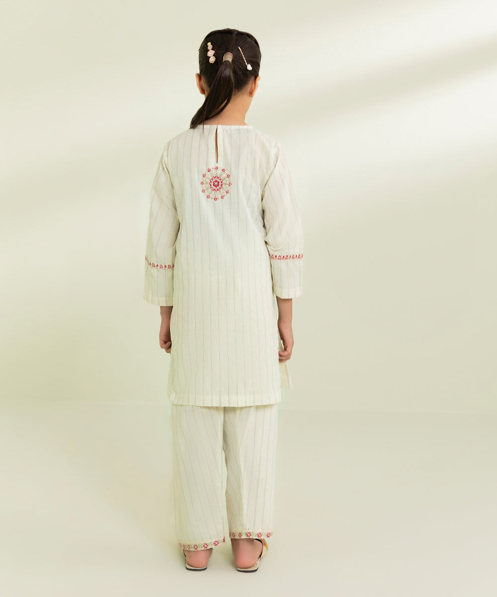 2-Piece Embroidered Multi Neps Suit