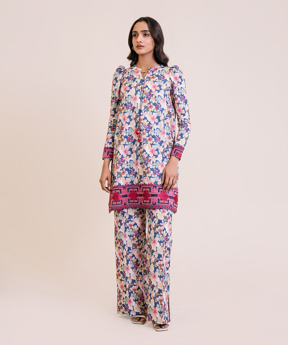 2 Piece - Lawn Suit with Embroidery