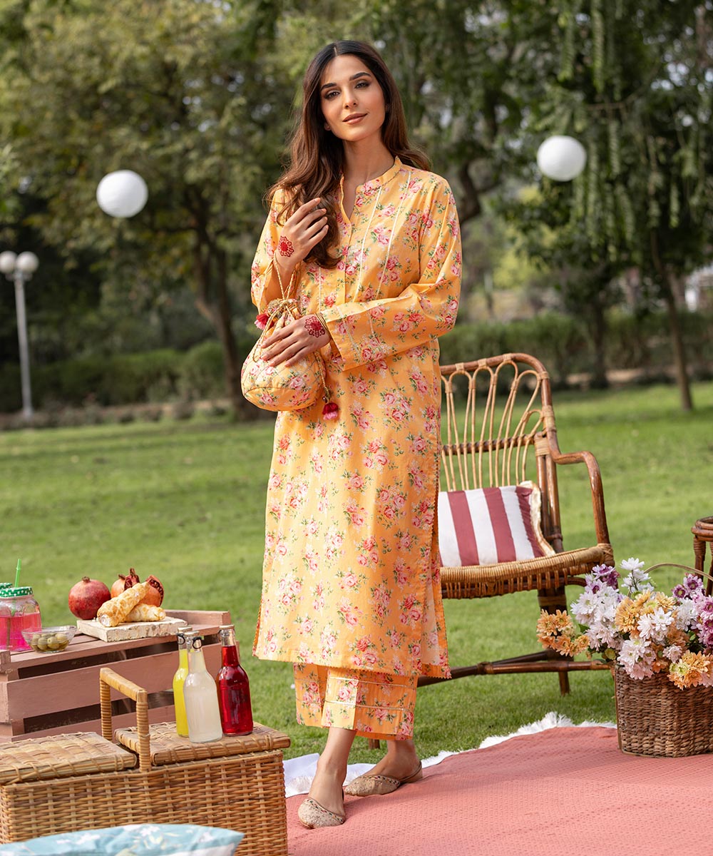 2 Piece Print Lawn Suit