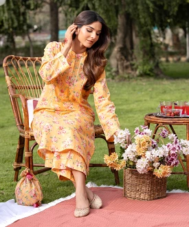 2 Piece Print Lawn Suit