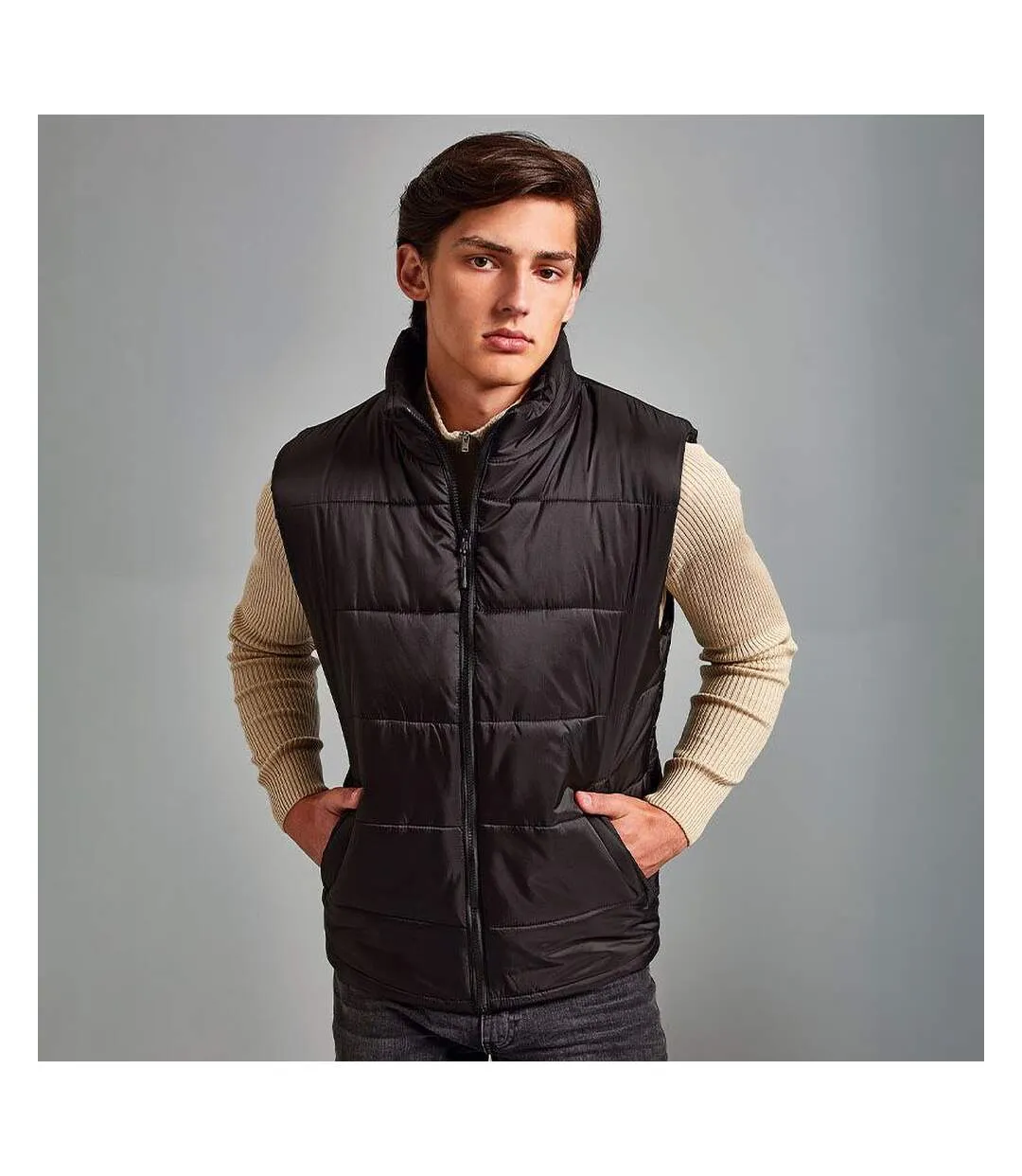 2786 Men's Black Plain Bodywarmer Gilet Jacket - UTRW2509