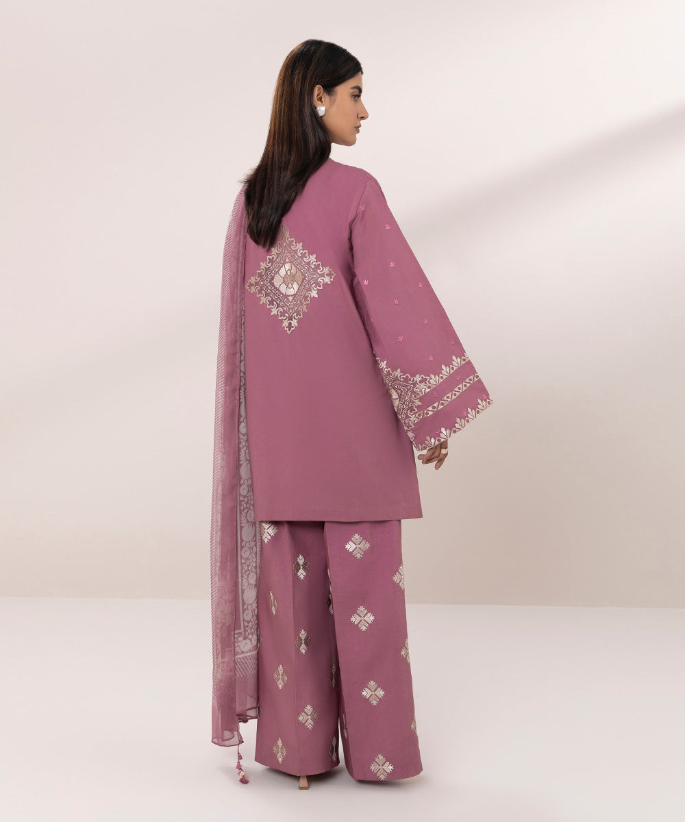 3 Piece Embroidered Lawn Suit - Buy Online. Embroidered Lawn Suit with 3 Pieces - Shop Now!