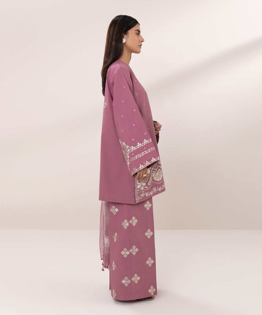 3 Piece Embroidered Lawn Suit - Buy Online. Embroidered Lawn Suit with 3 Pieces - Shop Now!