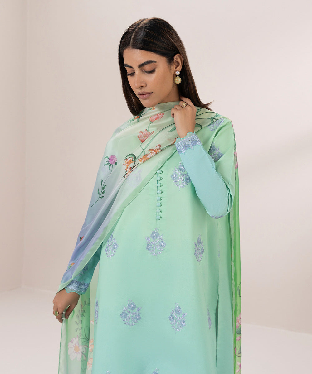 3-Piece Embroidered Lawn Suit