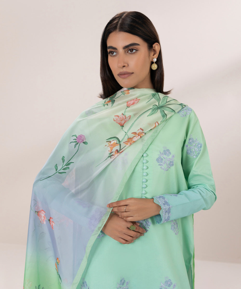 3-Piece Embroidered Lawn Suit