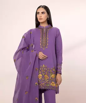 3 Piece Lawn Suit with Exquisite Embroidery