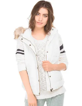 Aeropostale Hooded Puffer Vest Jacket