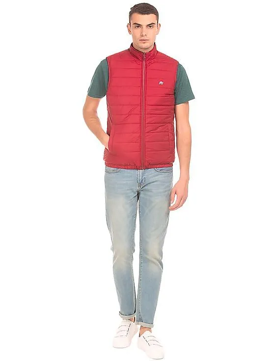 Aeropostale Quilted Reversible Vest Jacket