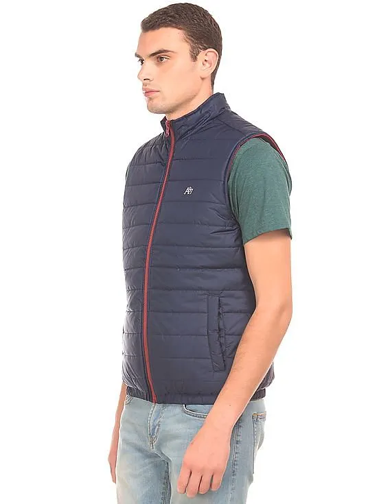 Aeropostale Quilted Reversible Vest Jacket