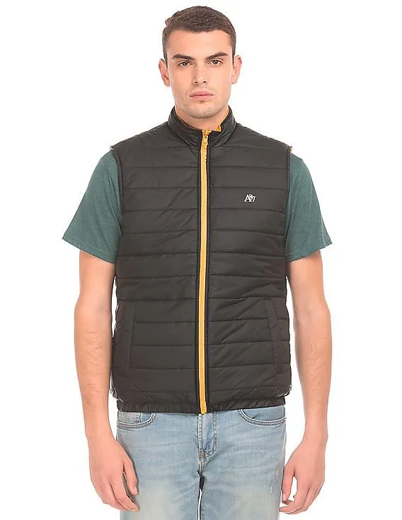 Aeropostale Gilet Jacket with Reversible Quilted Design