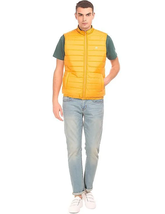 Aeropostale Gilet Jacket with Reversible Quilted Design