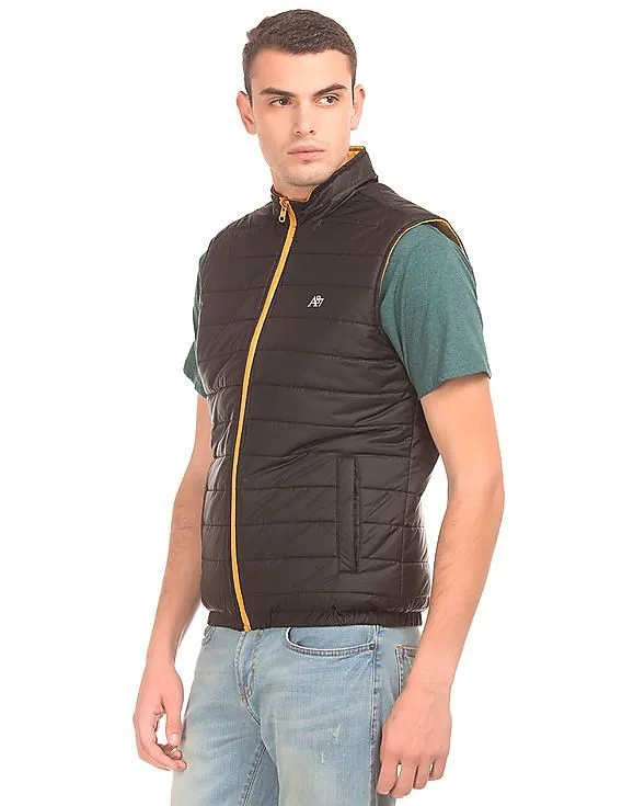 Aeropostale Gilet Jacket with Reversible Quilted Design