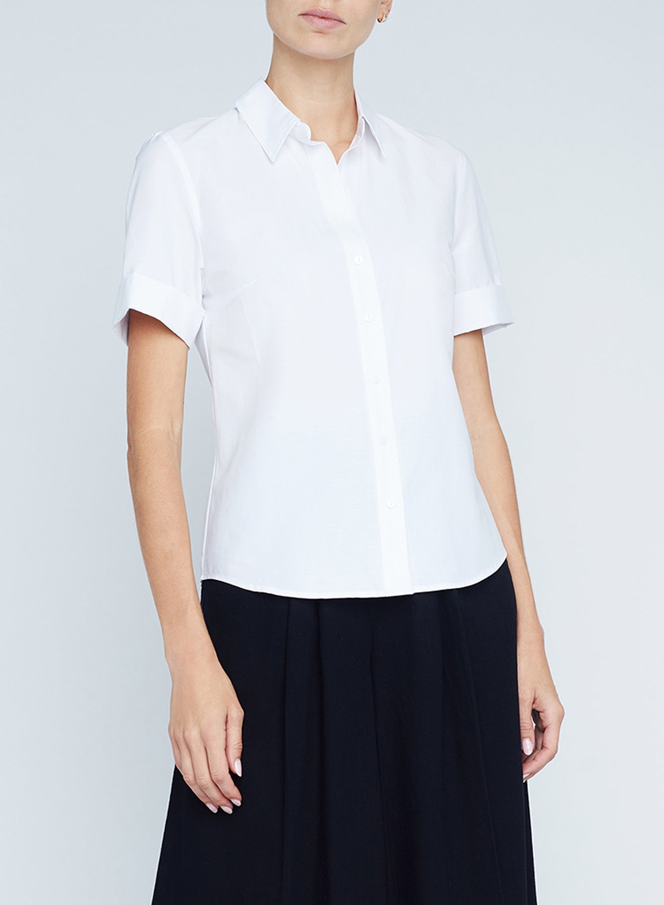 Agency White Rolled Shirt - Risette - Buy Online