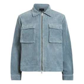 Blue Clifton Cropped Corduroy Jacket by ALLSAINTS