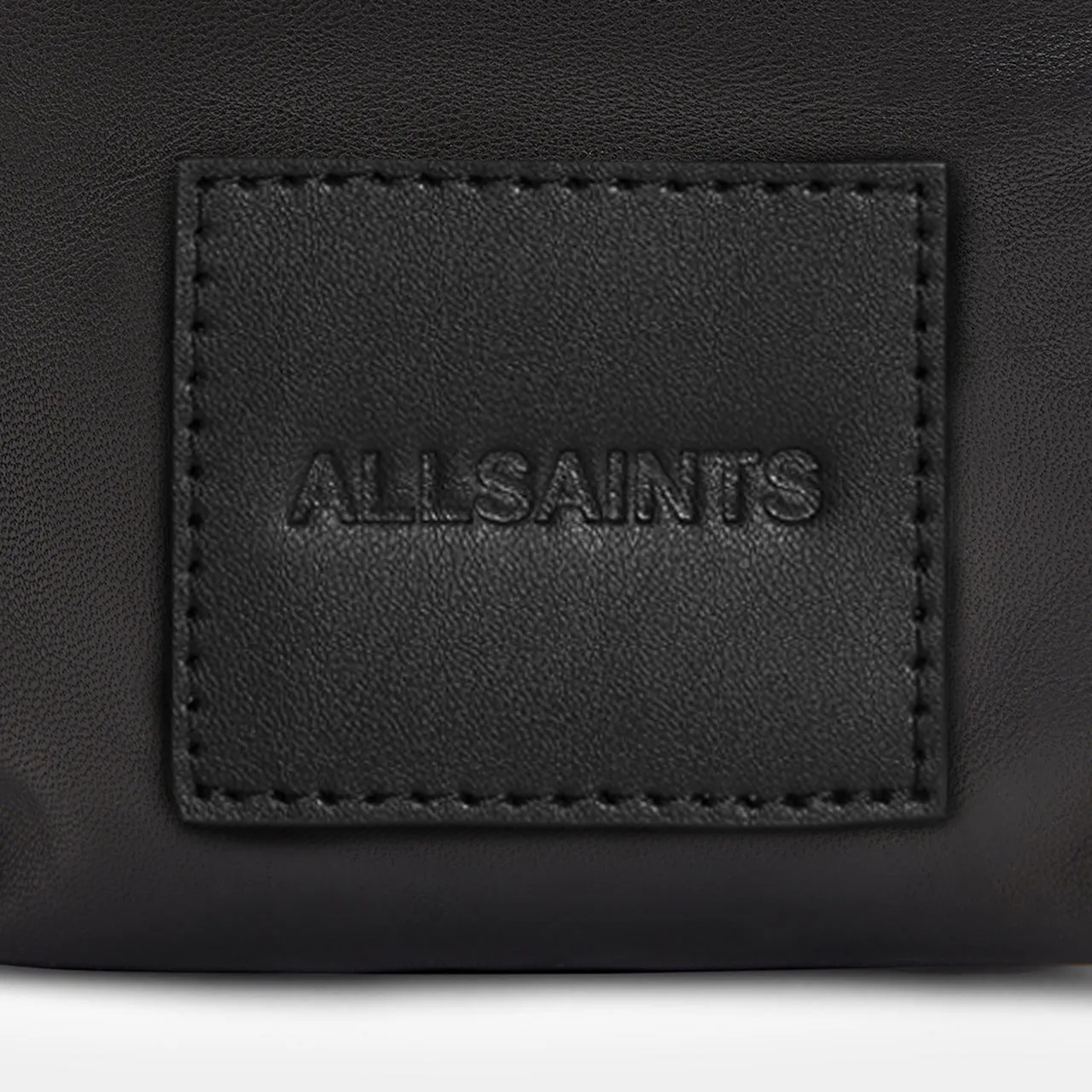 Black Falcon Logo Leather Pouch Bag by ALLSAINTS