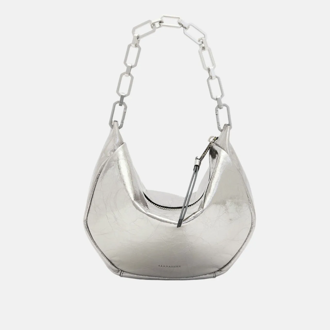 Gunmetal Grey ALLSAINTS Madea Mini Chain Bag