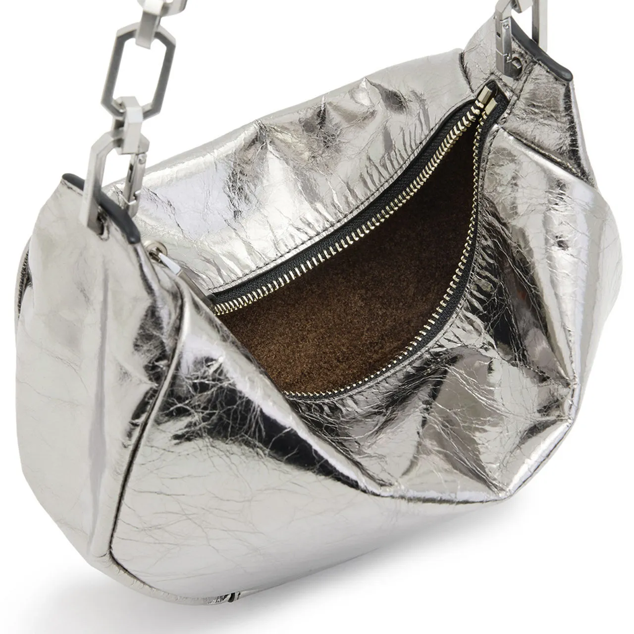 Gunmetal Grey ALLSAINTS Madea Mini Chain Bag