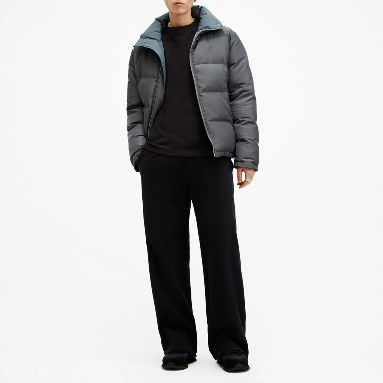 Blue Novern Puffer Jacket by ALLSAINTS