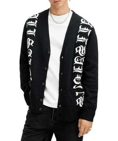 Allsaints Scripture Loose Fit Cardigan