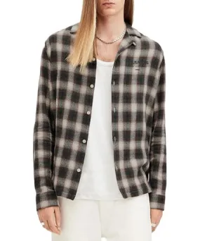 Allsaints Underground Cotton Check Relaxed Button Down Shirt