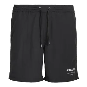 Black Underground Logo Swim Shorts by ALLSAINTS