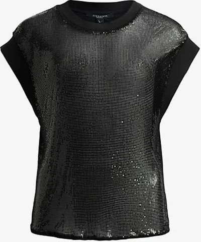 Allsaints Black Shane Chain Mail Top Online