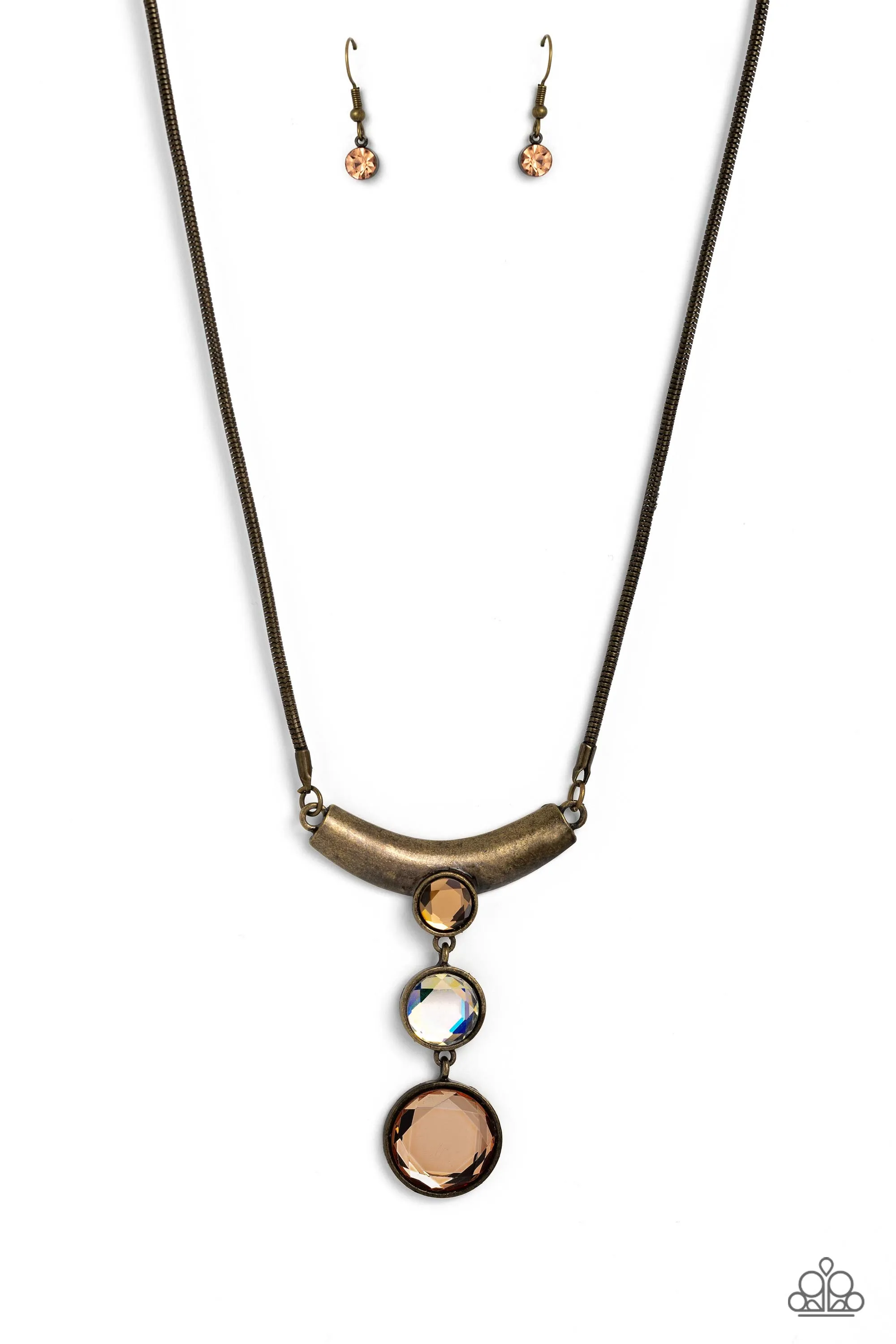 Alluring Brass Paparazzi Necklace