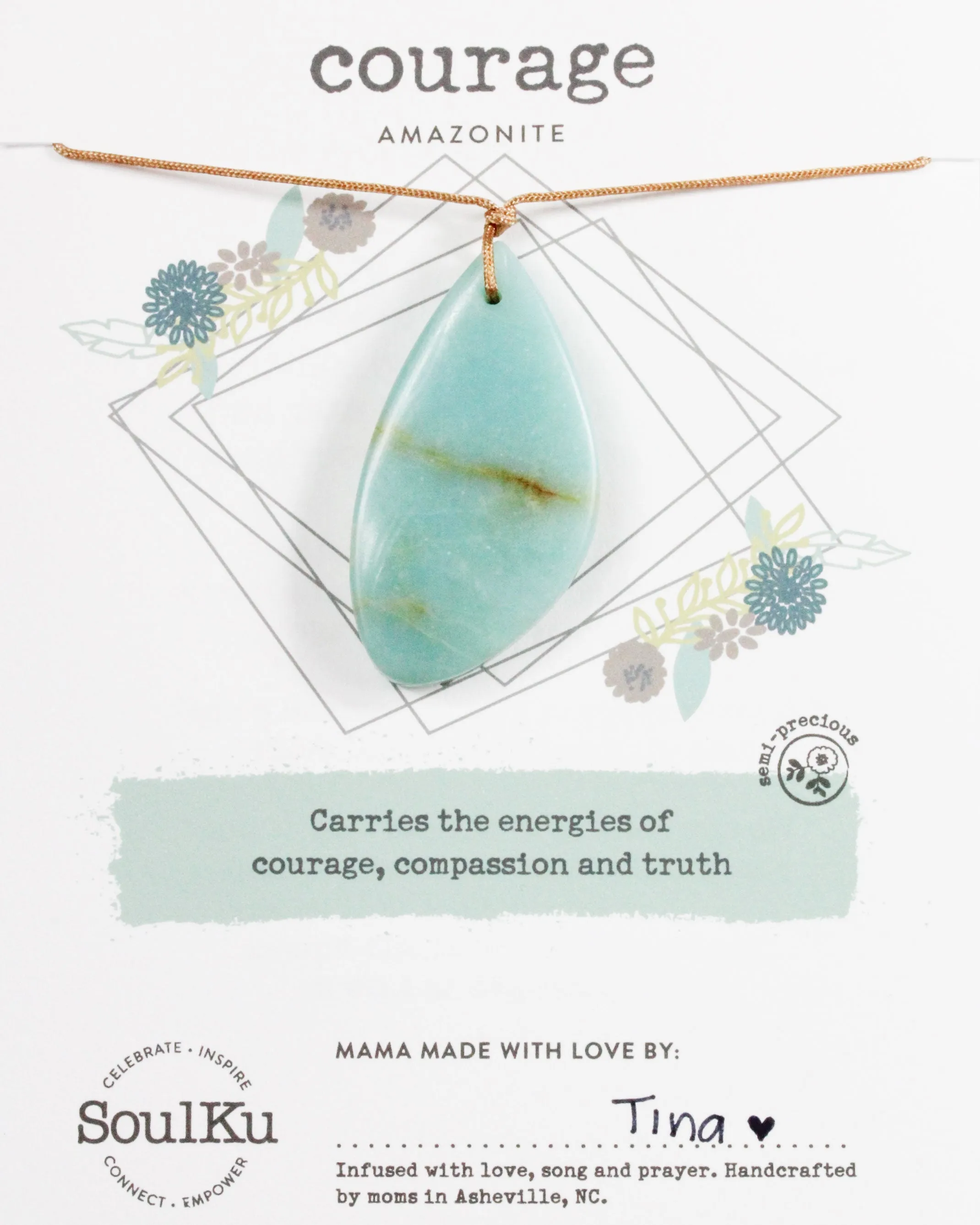 Amazonite Courage Necklace