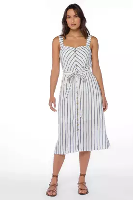 Amber Navy Striped Dress