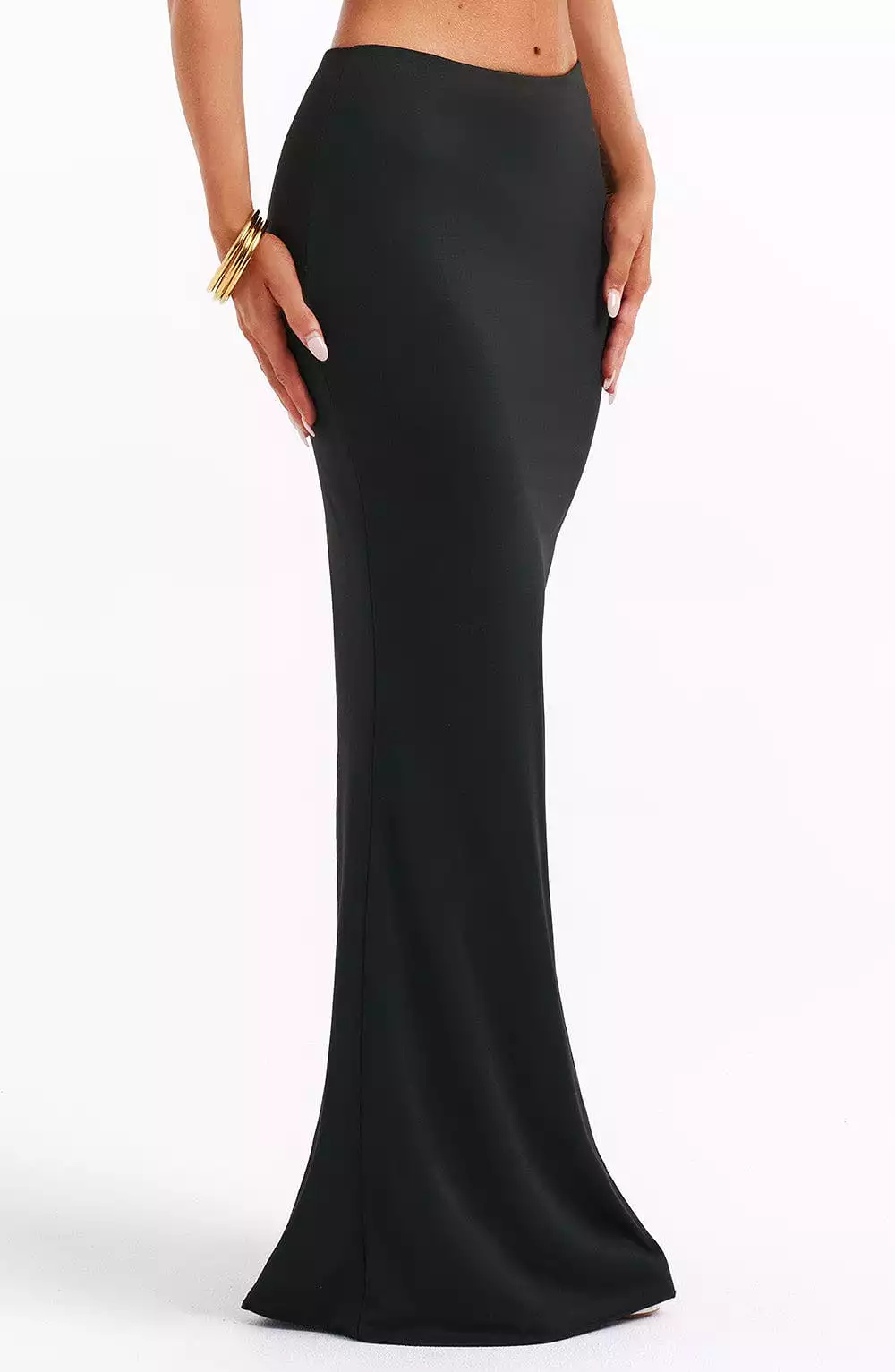 Astrid Black Maxi Skirt