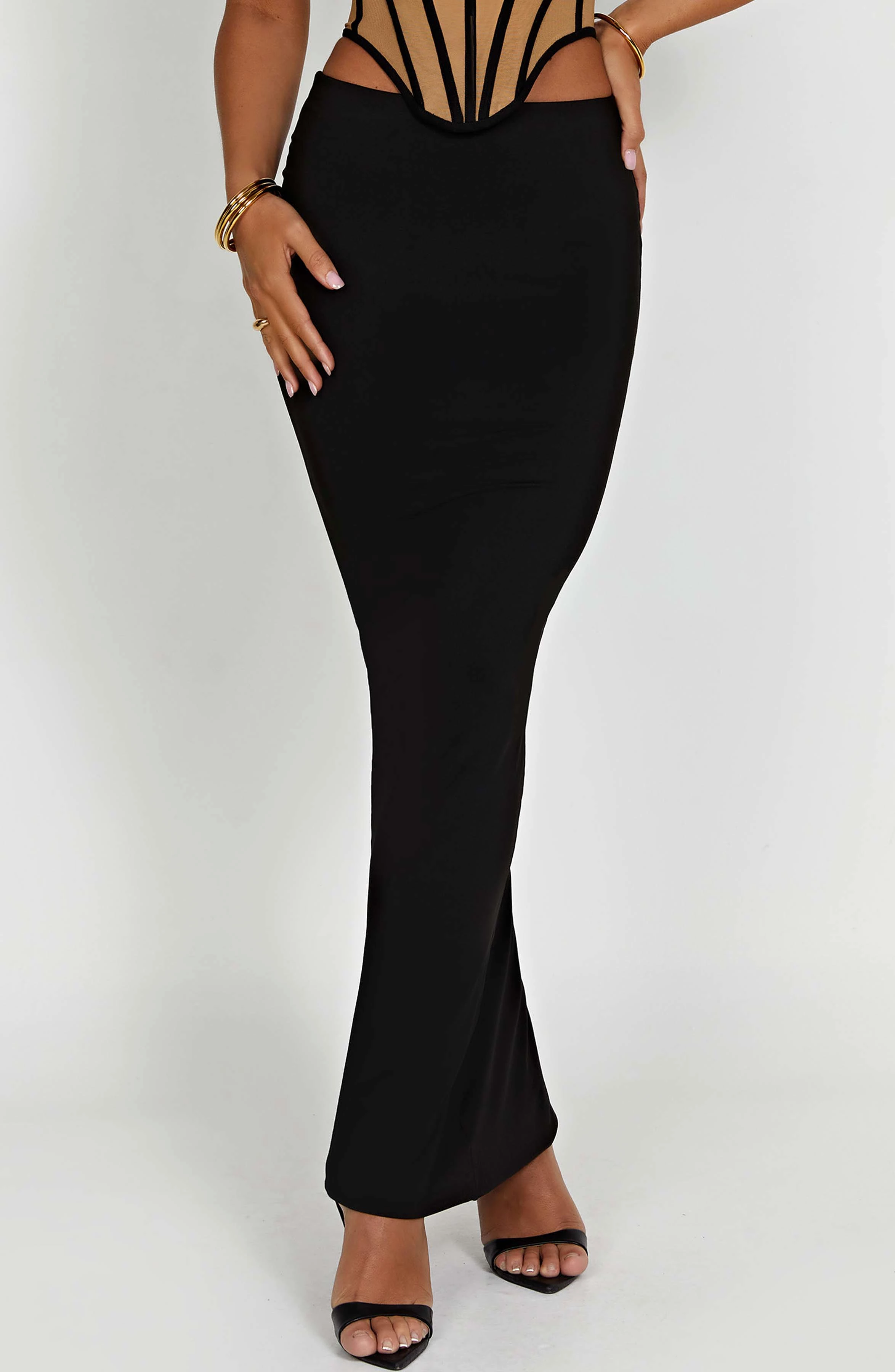 Astrid Black Maxi Skirt