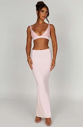 Astrid Maxi Skirt - Blush - Flattering and Stylish