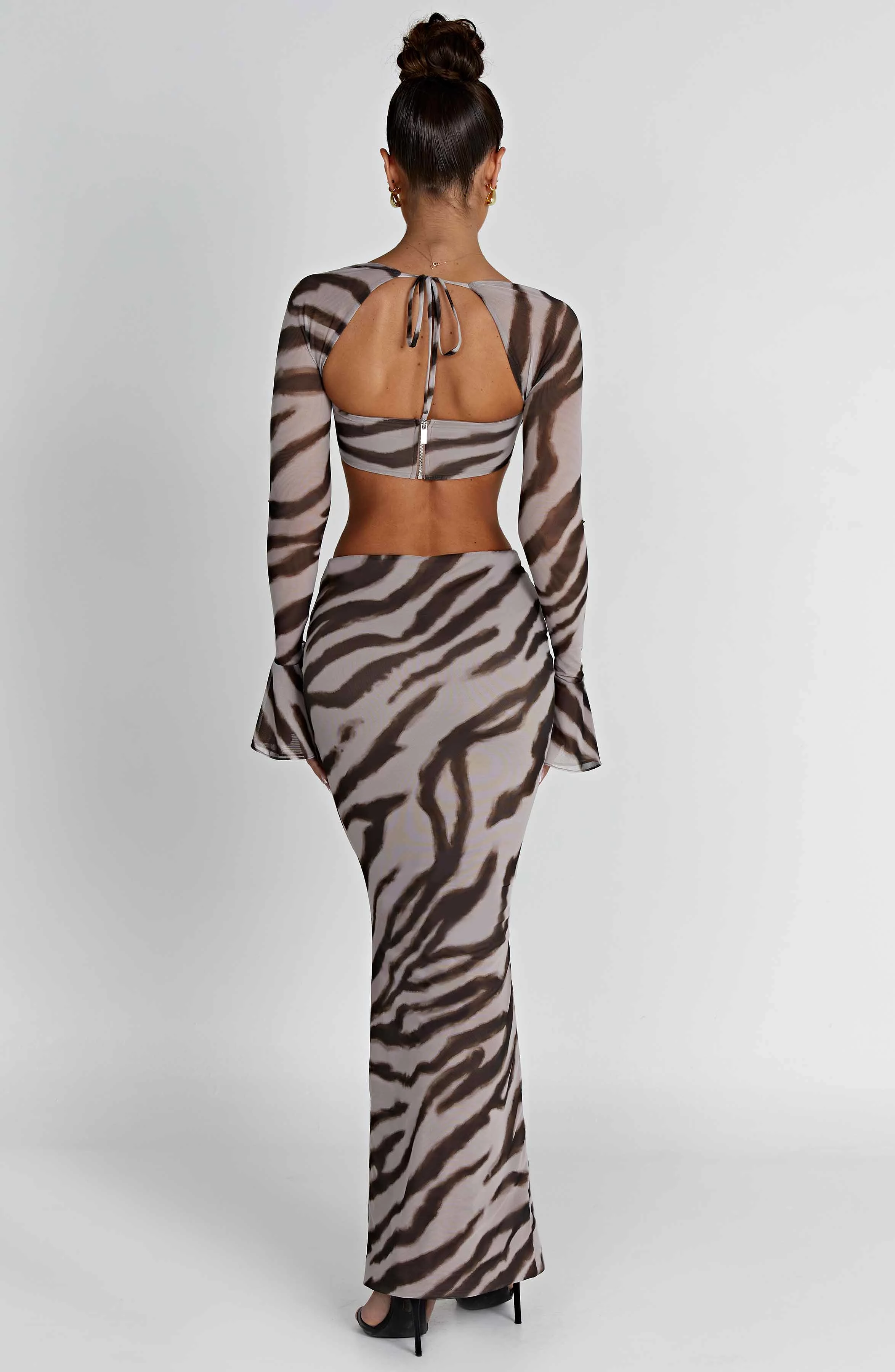 Astrid Zebra Print Maxi Skirt