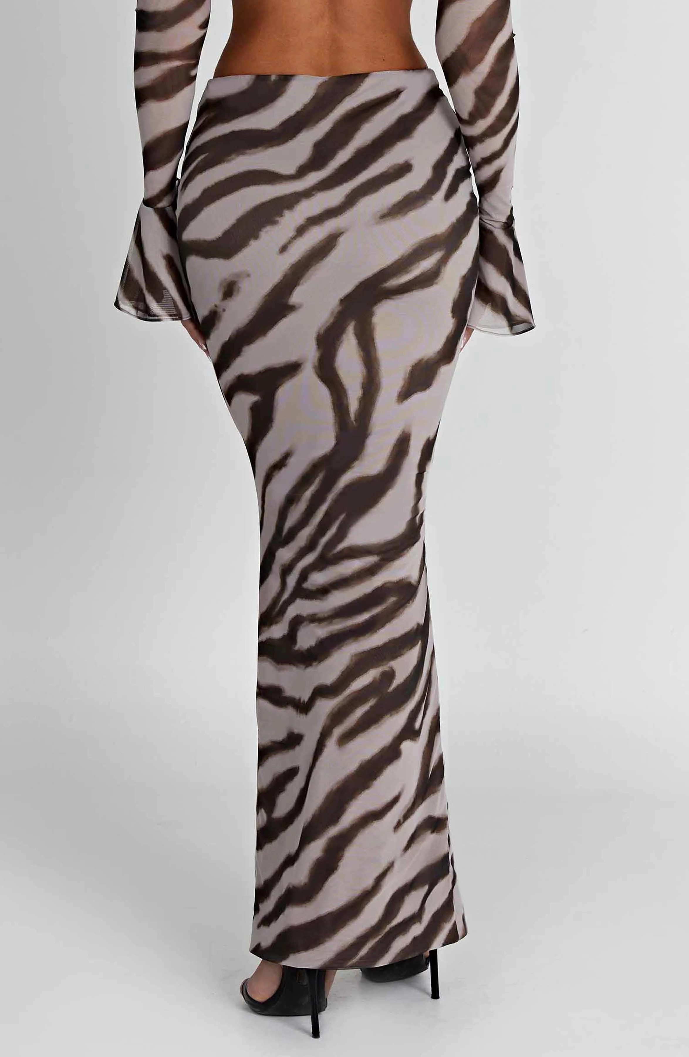 Astrid Zebra Print Maxi Skirt