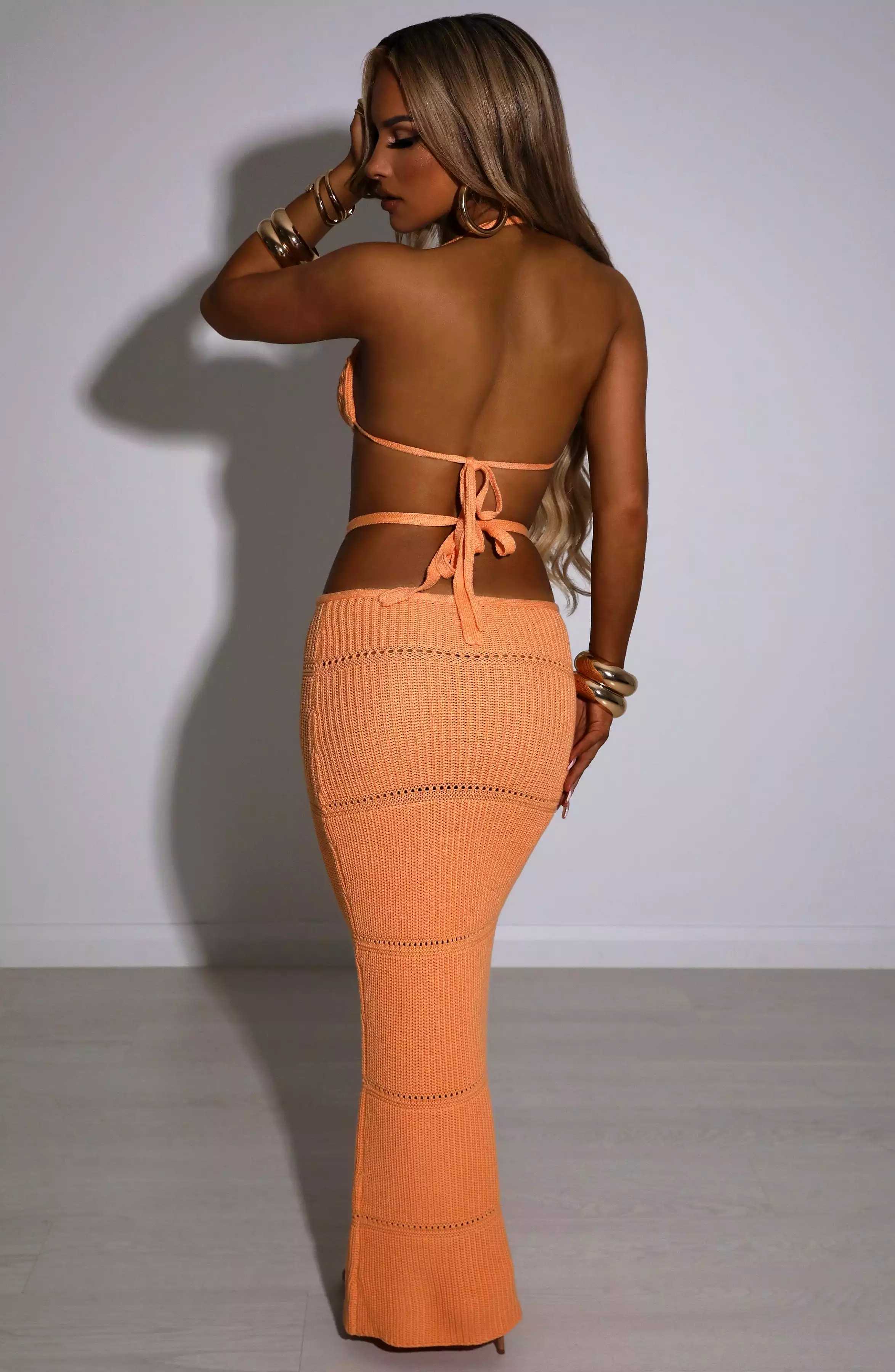 Aubery Maxi Skirt - Orange can be rewritten as Orange Maxi Skirt