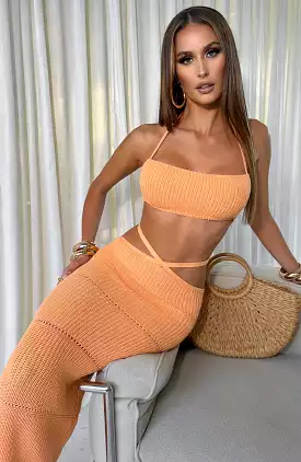 Aubery Maxi Skirt - Orange can be rewritten as Orange Maxi Skirt