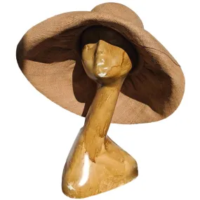 AUDREY - 5 Shapeable Wide Brim Raffia Hat in Tan - Shop Now!