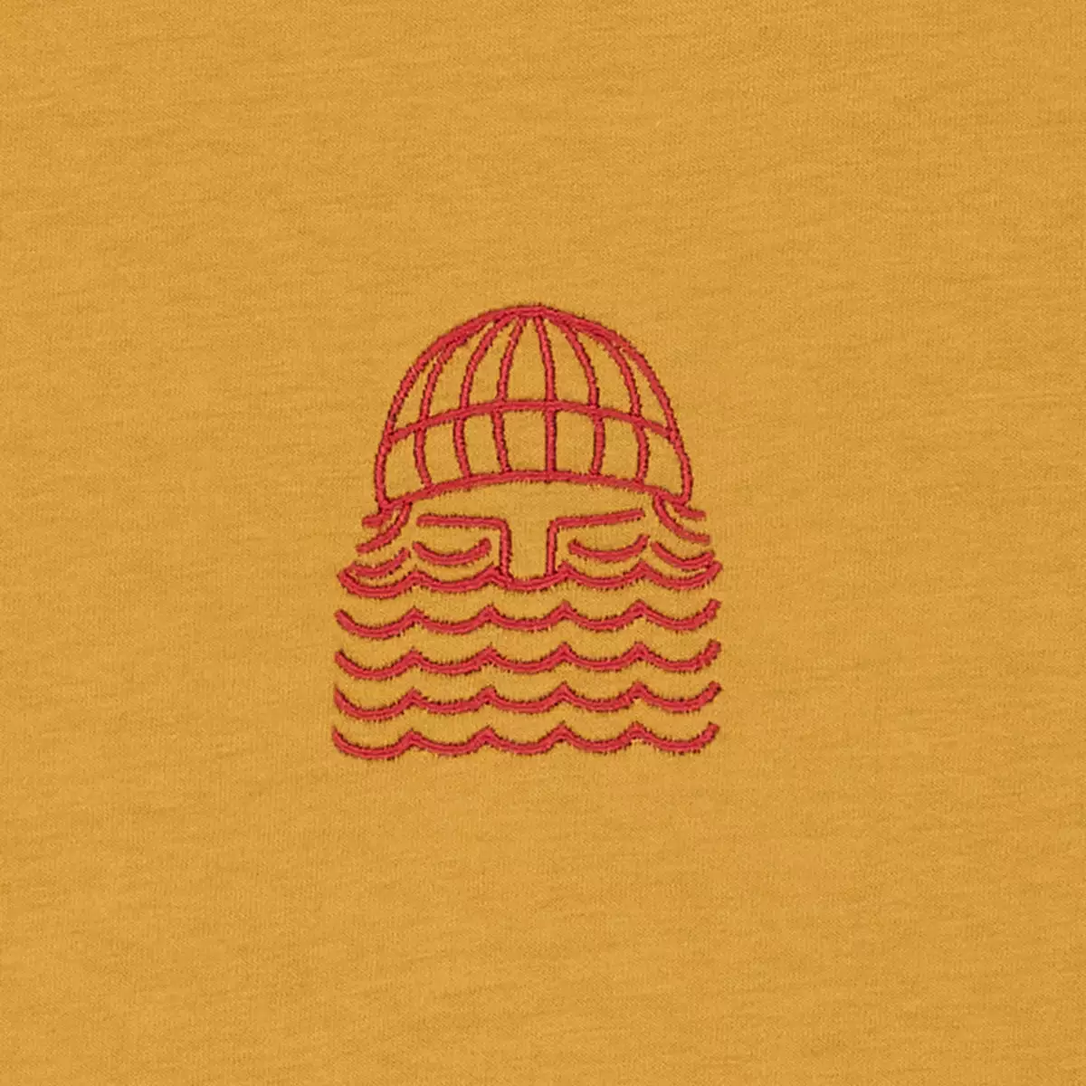 Bask In The Sun Mini To The Sea gold T-Shirt