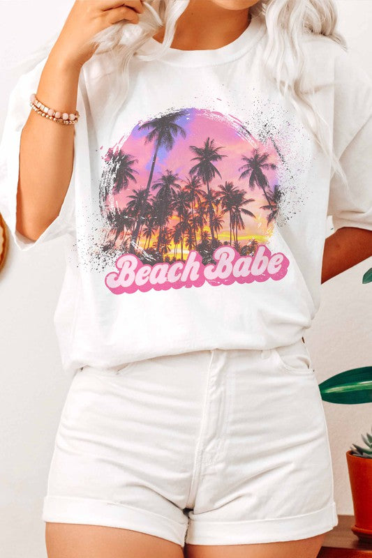 Beach Sunset Graphic Tee for Summer