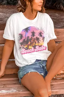 Beach Sunset Graphic Tee for Summer