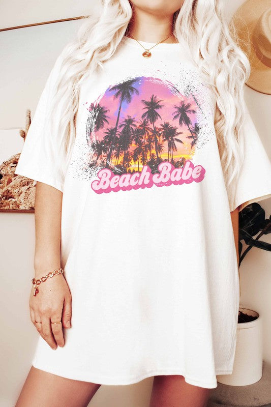 Beach Sunset Graphic Tee for Summer