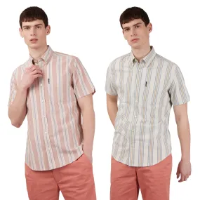 Ben Sherman Men's Block Stripe Oxford Shirt - Short Sleeve