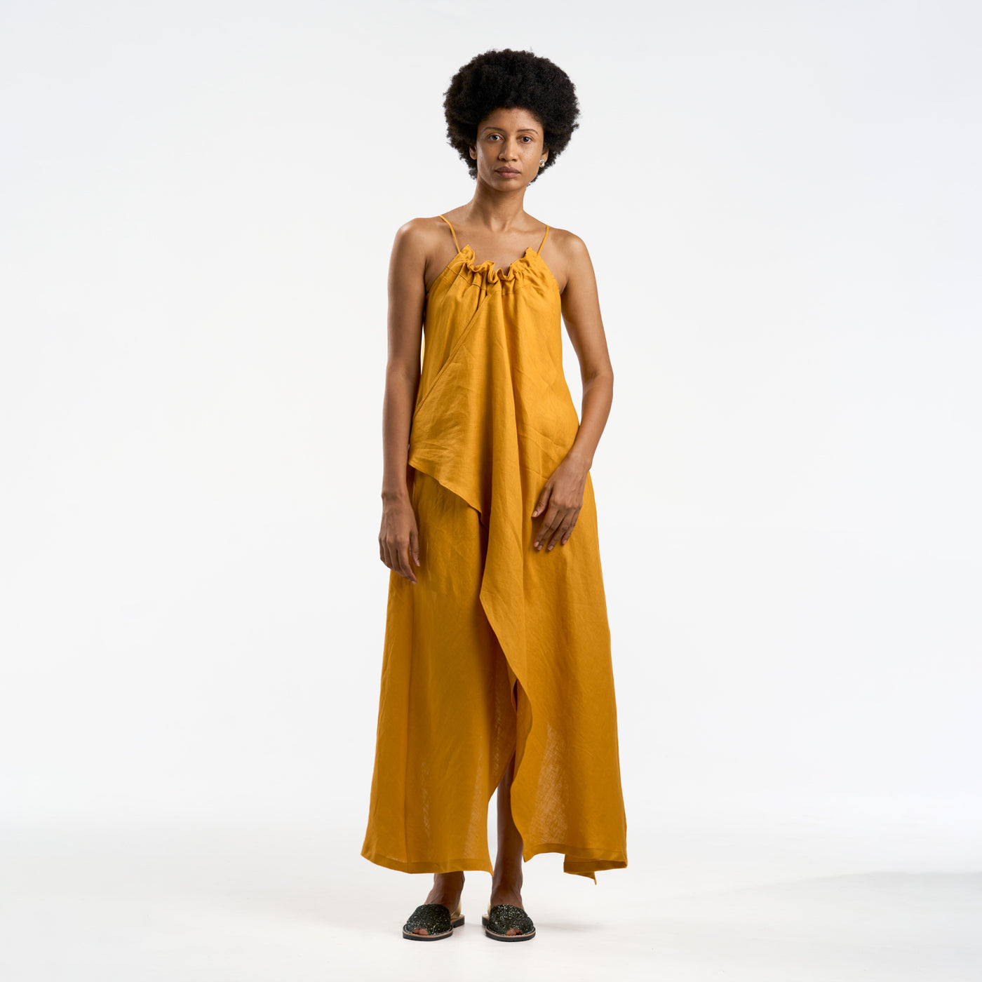 Bequia Ochre Dress for Women - Shop Now