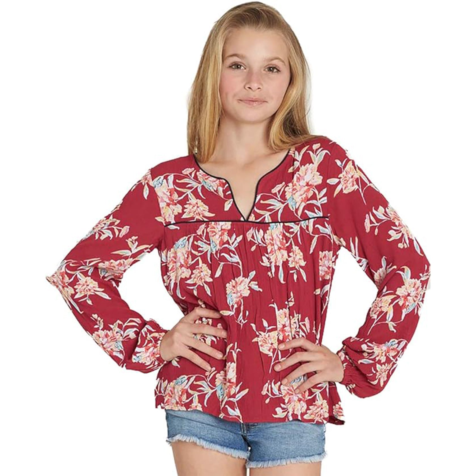 Billabong Far Off Adventures Long-Sleeve Shirts for Youth Girls (New)