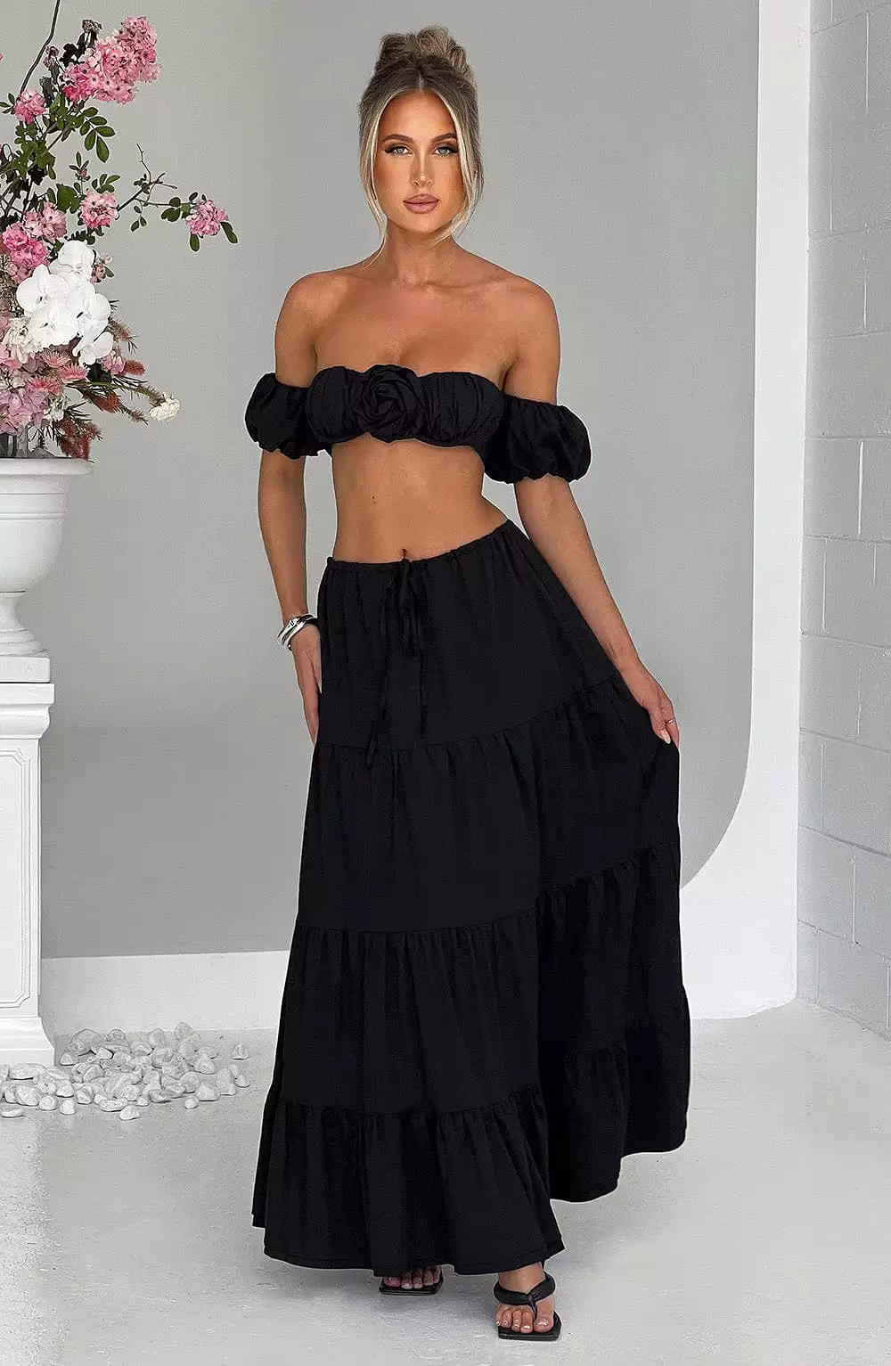 Black Carmen Maxi Skirt - Shop Now!