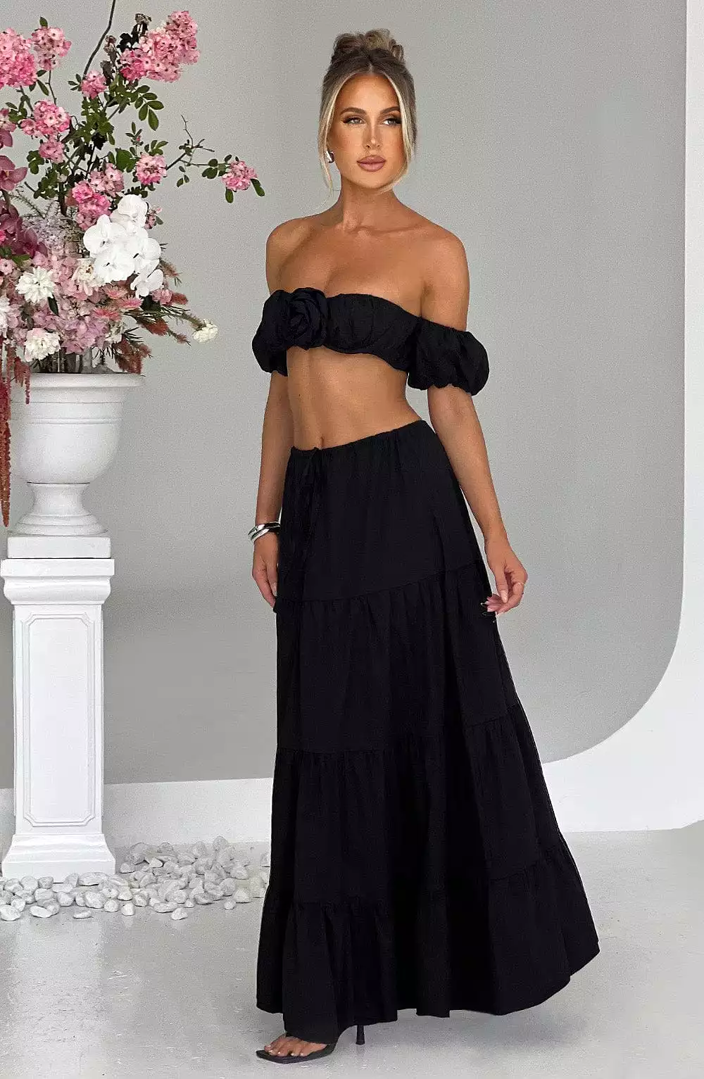 Black Carmen Maxi Skirt - Shop Now!