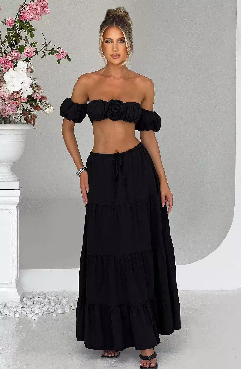 Black Carmen Maxi Skirt - Shop Now!