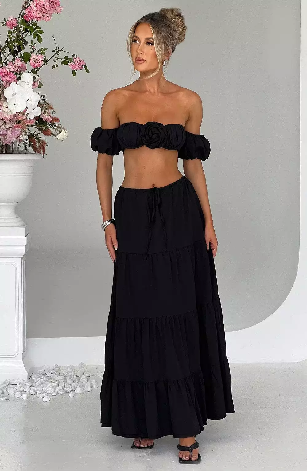 Black Carmen Maxi Skirt - Shop Now!