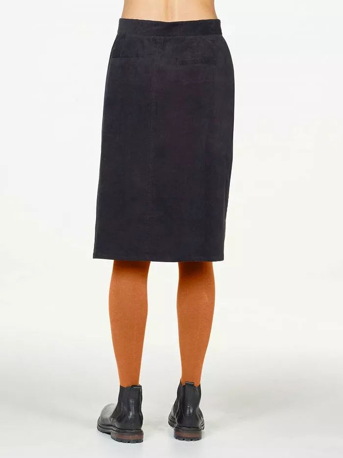 Black Corduroy Skirt